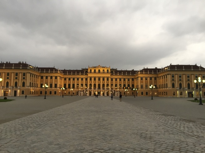 Schoenbrunn Palace by dusk!