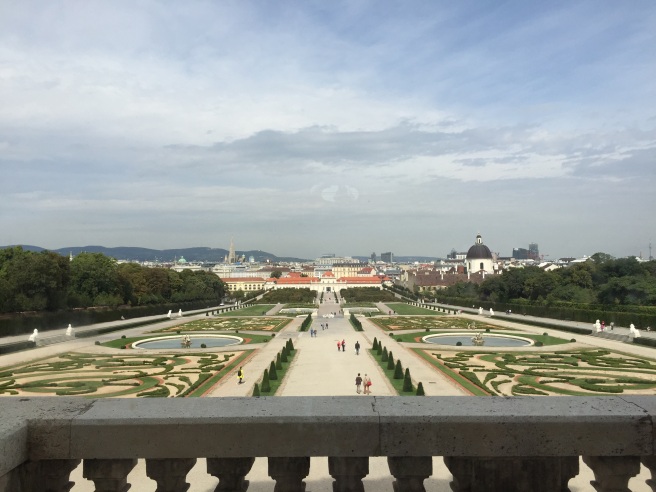 Gorgoeous gardens of the Belvedere! You don't have to pay to walk the grounds so at the very least, go look at the amazing Baroque-stlye gardens.